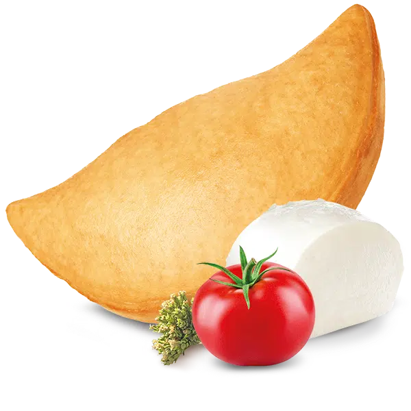 Maxi panzerotti surgelati prefritti ripieni di mozzarella e pomodoro Florigel